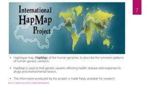 Hapmap Project.pdf Role of genetic factors in sport performance, short course | PPTX