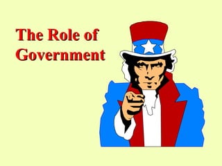 The Role of
Government
 