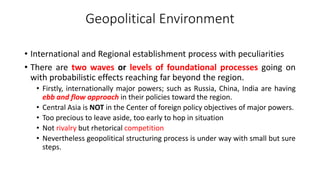 Role of great powers in central asia | PPTX
