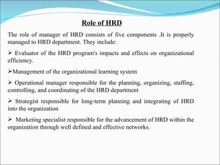 Role Of Hrd
