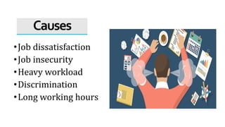 Causes Job Insecurity Role of HR Manager in stress management. | PPT