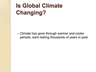 Role of human behavior in climate change | PPTX