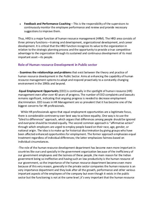 Dissertation on the role of it in human resource development