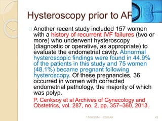 Role of hysteroscopy in Infertility, Dr Rajesh Gajbhiye