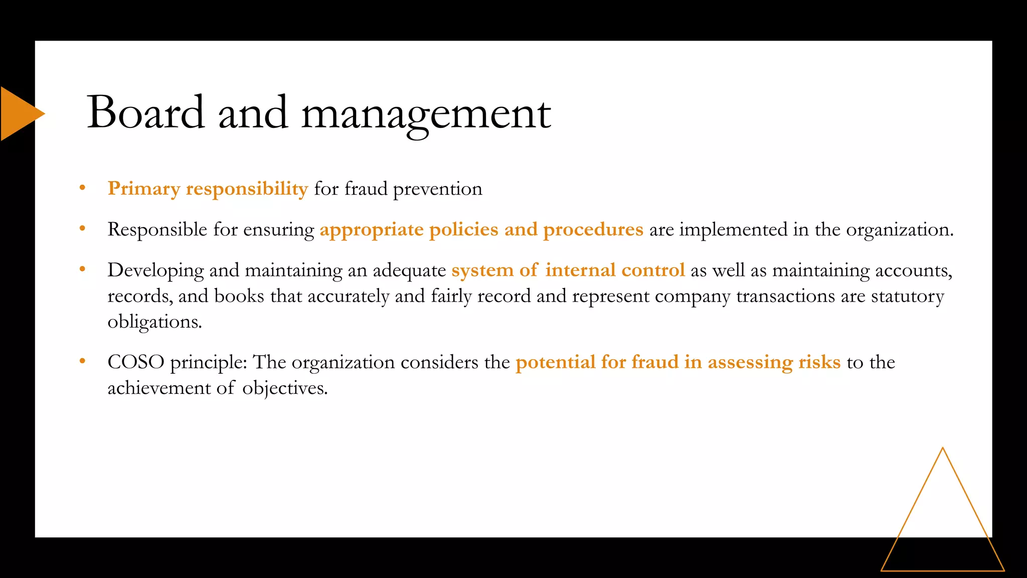 Role of Internal Audit in fraud prevention and detection | PDF