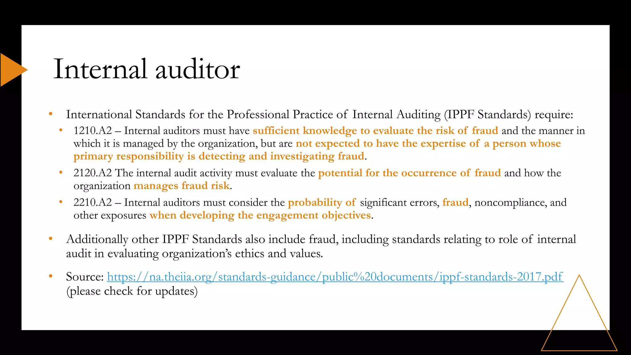 Role of Internal Audit in fraud prevention and detection | PDF