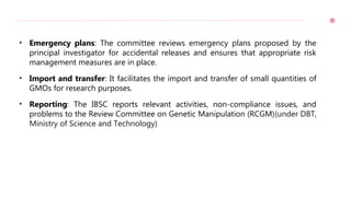 Rcgm Guidelines.pdf ROLE OF IBSC,RCGM,GEAC FOR GMO APPLICATION IN FOOD AND AGRICULTURE.pptx