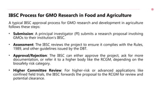 Rcgm Guidelines.pdf ROLE OF IBSC,RCGM,GEAC FOR GMO APPLICATION IN FOOD AND AGRICULTURE.pptx