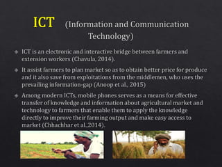 Role of icts in agri extension | PPTX