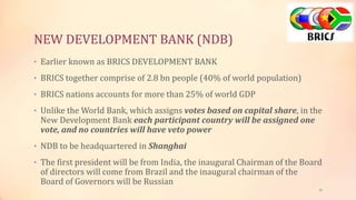 New Development Bank Function Role of IMF & World Bank & New Development Bank | PPTX