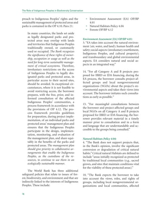 The Role of Indigenous Peoples in Biodiversity Conservation The Natural ...
