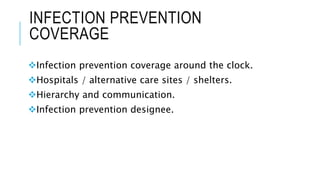 Prevention Clock Role of infection control during emergency crisis | PPTX
