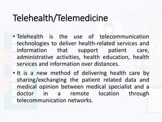 Role of information technology on health | PPTX