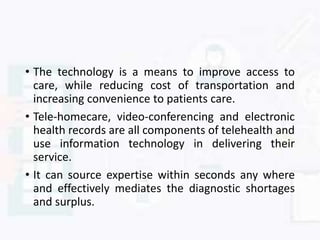 Role of information technology on health | PPTX