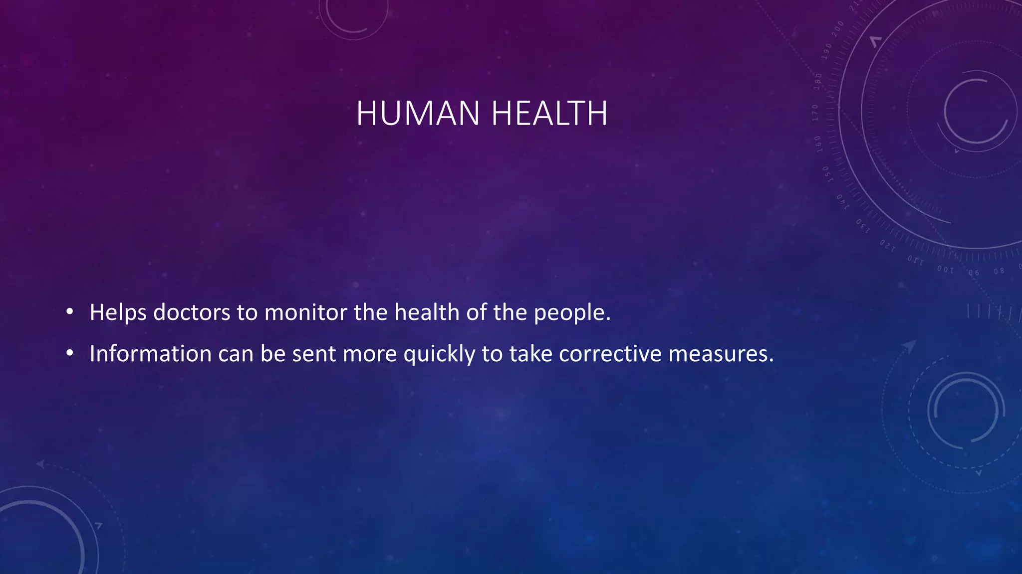 CONCLUSION
Information Technology is expanding rapidly with increasing applications and
new avenues are being opened with effective role in education, management
and planning n the field of environment and health.
 