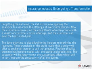 Role of Insurance Data Analytics In Changing The Trends of The Insurance Industry
