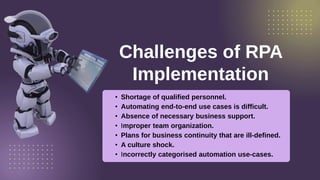 Role of Intelligent Robotic Process Automation (RPA) in Artificial ...