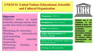 Role of international organization in development | PPT