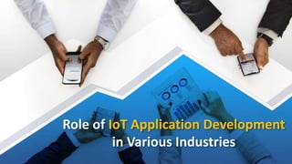 Role of IoT Application Development
in Various Industries
 