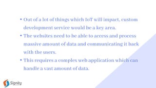 Role of IoT in Custom Web Development | PPTX