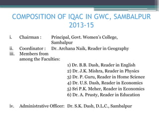 Role of IQAC in Sustaining Quality in Higher Education Institutions | PPTX