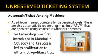 Atvm Machine Role of it in indian railway | PDF