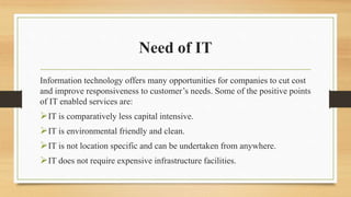 Role of IT in SCM Presentation | PPTX