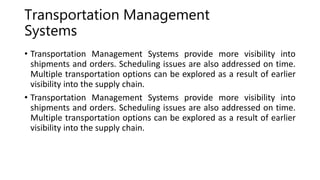 Role of it in supply chain | PPTX