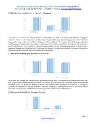 Language Superiority Role of Language in Maintaining Ethnic Identity | PDF