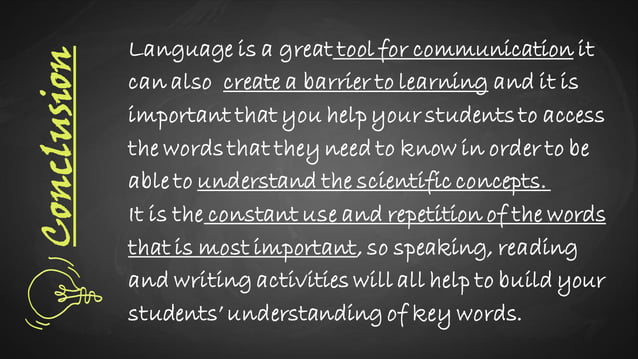 Role and importance of language in science Teaching | PDF | Science