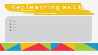K e y l e a r n i n g a s L C P
1. …
2. …
3. …
4. …
Powered
 