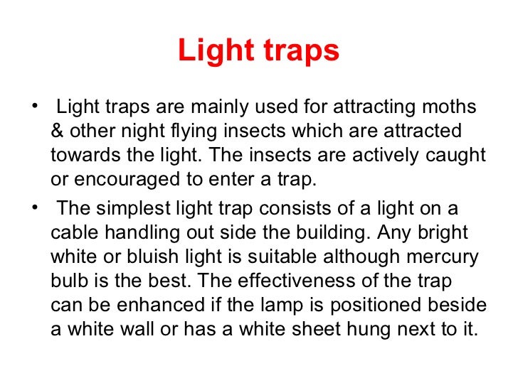 Role of light traps presentation