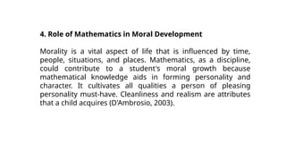 Role of Mathematics in daily life that showers your interesting life | PPTX