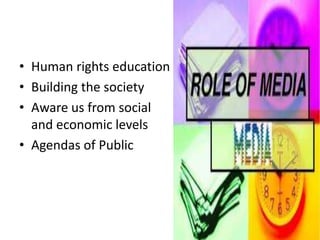 Role of media in Pakistan Slide 5
