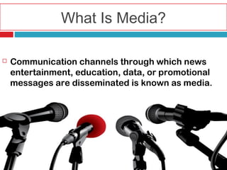 Role of media in Pakistan PPT