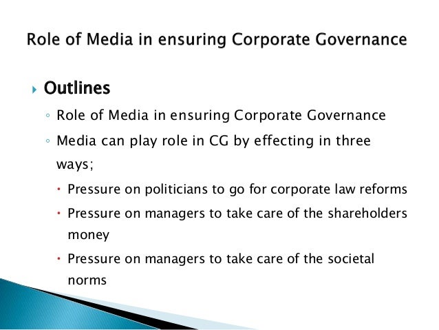 role of media in corporate governance 8 638