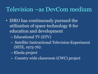 Development Broadcasting Role of Media in Development Communication | PPTX