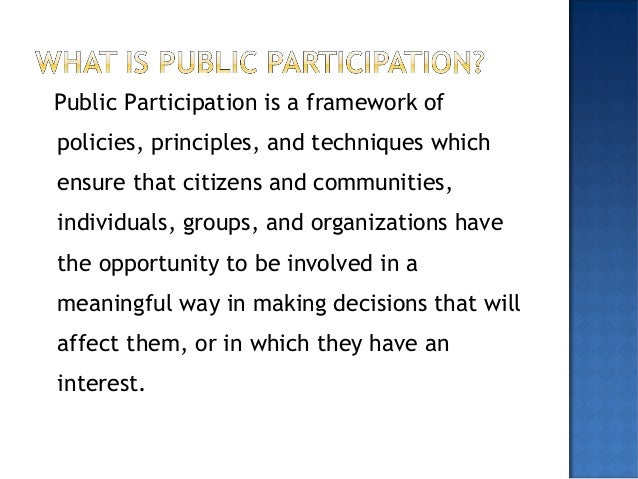 Role of media in ensuring public participation