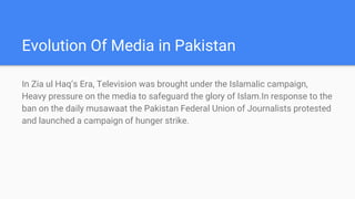 Role of Electronic Media in Pakistan