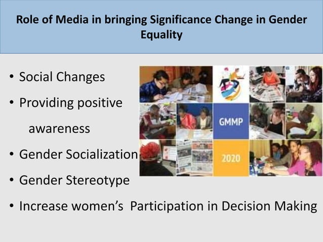 Role of media in Propagation of Gender Equality in School and Society ...