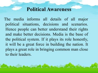 Role of media in social awareness