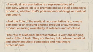 Role Of Medical Representative | Pharmaadda