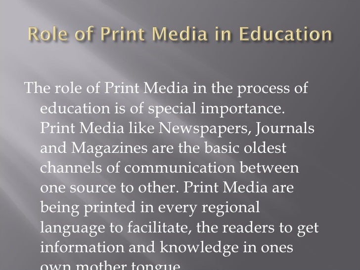 print media information