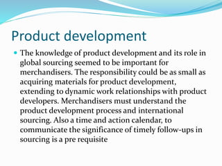 Merchandiser Development Role of Merchandiser in Supply Chain Management | PPTX