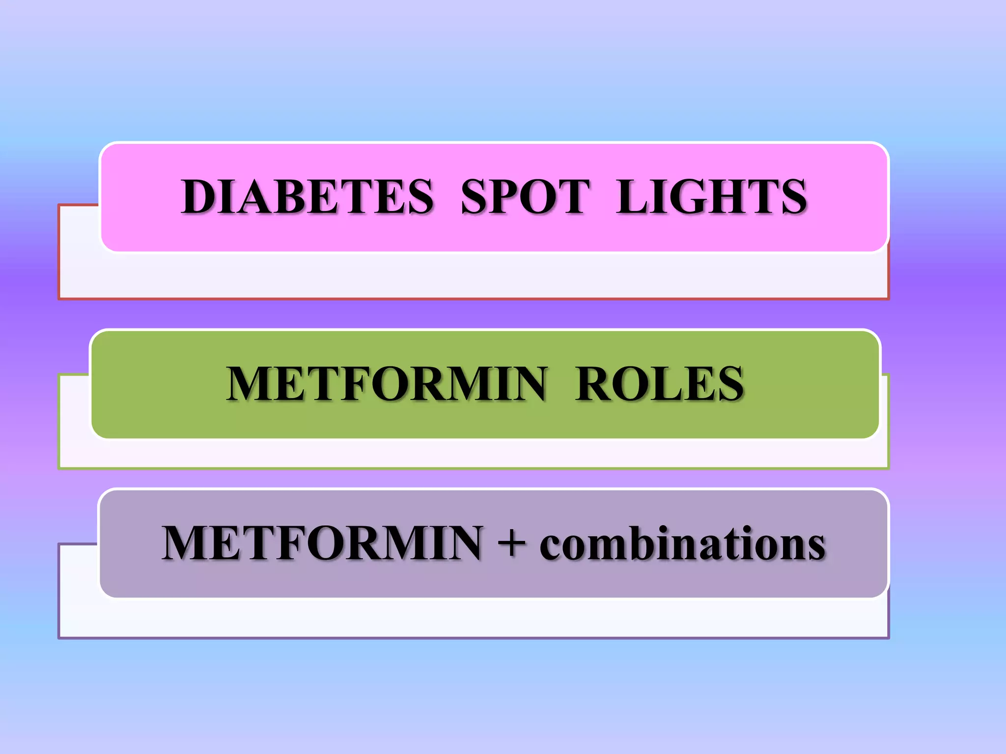 Role of metformin in dm2 & glibenclamide combination | PPTX