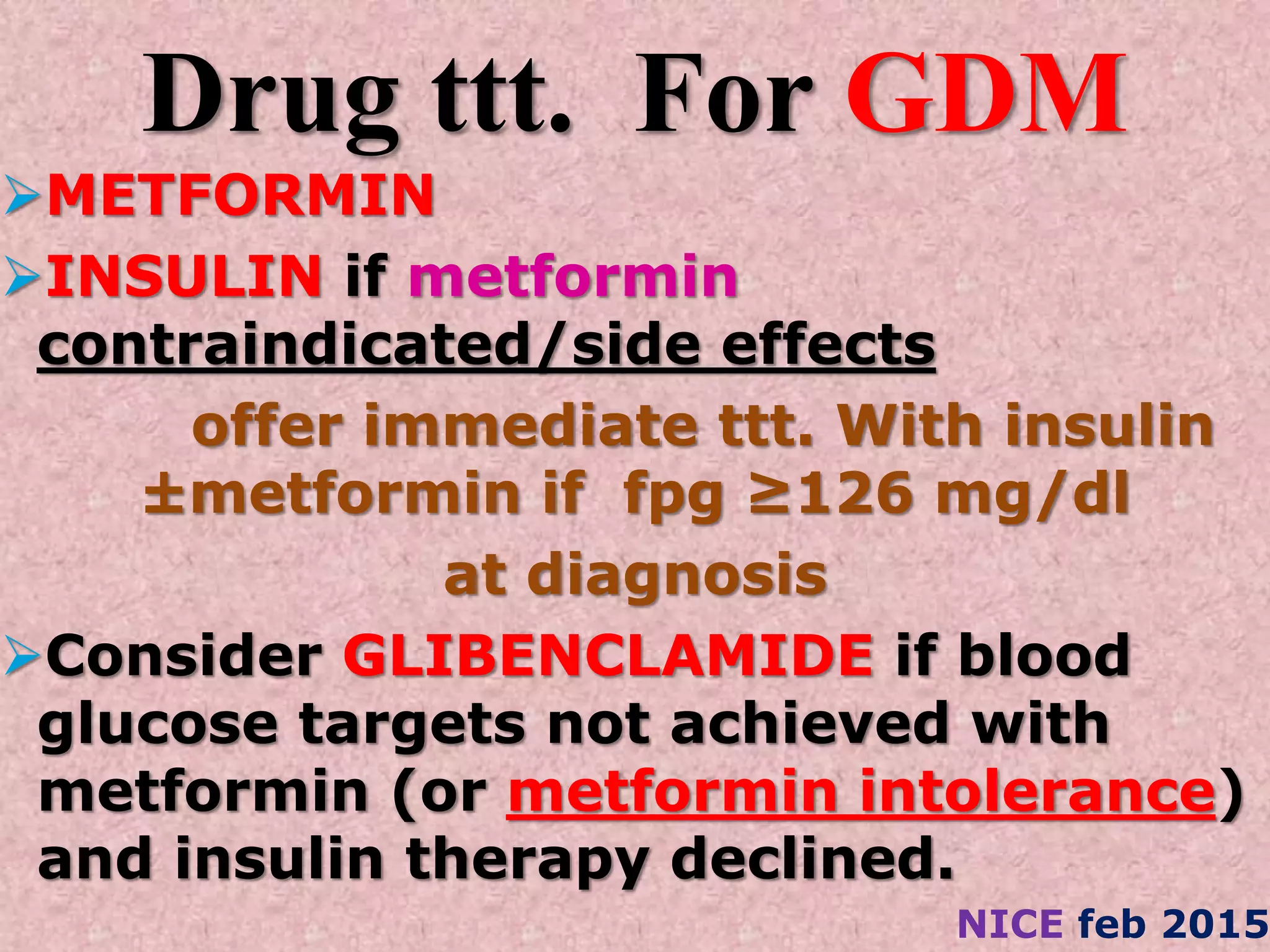 Role of metformin in dm2 & glibenclamide combination | PPTX