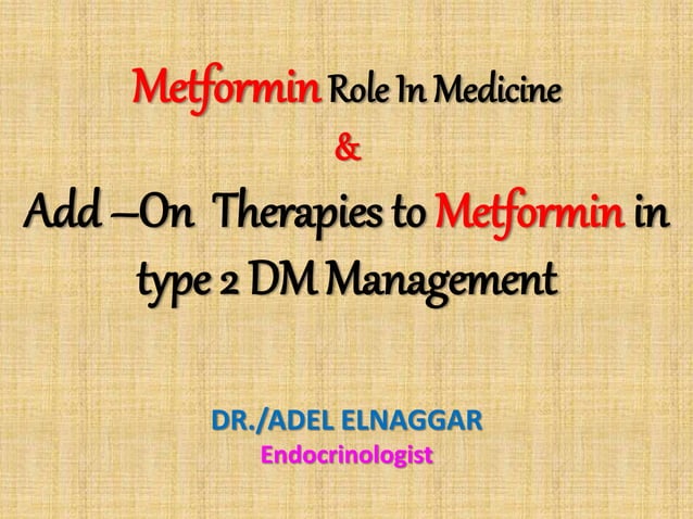 Role of metformin in dm2 & glibenclamide combination | PPTX