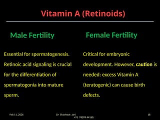 ROLE OF MICRONUTRIENT IN INFERTILITY BY DR SHASHWAT JANI.pptx