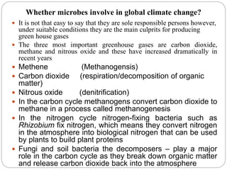 Role of microorganisms in climate change | PPTX