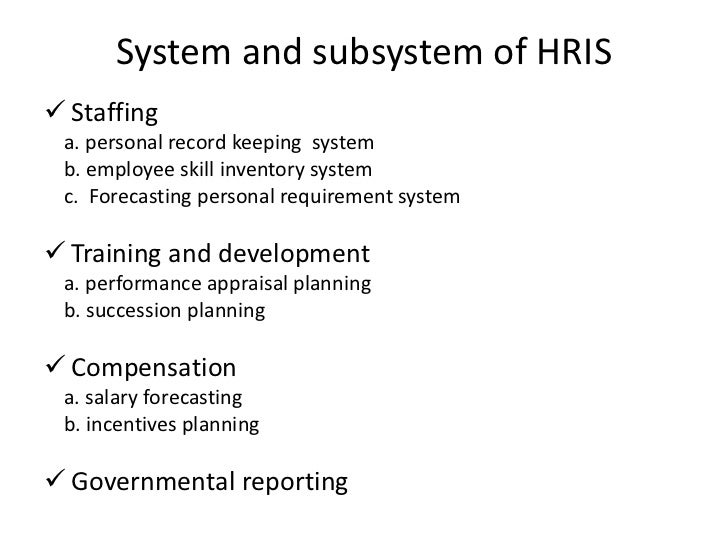 Role of mis in hrm